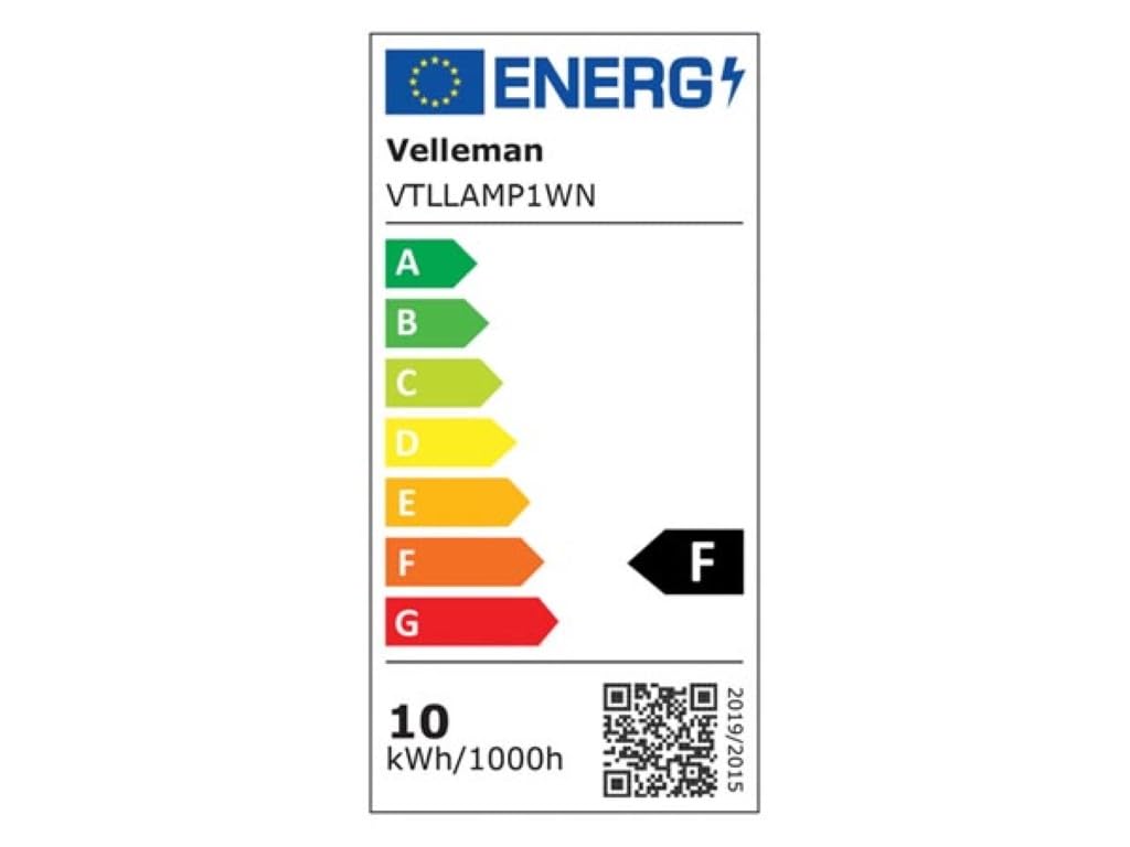 Velleman Lámpara lupa LED con pinza, lupa con luz 10 W, aumento 2,25x, lente de 5 dioptrías 152 mm, luz diurna 6500 K, para lectura, diamond painting, hobby, belleza y trabajos de precisión