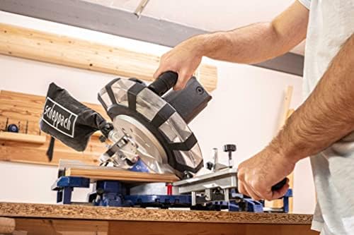 Bild 6 - Scheppach HM254SPX Kappzugsäge inkl. 2.Sägeblatt - 2200W | Ø254mm Sägeblatt | Schnittbreite/höhe: 340mm x 90mm | inkl. Laser | Aluauflagen, Kapp und Gehrungssäge | inkl. Untergestell UMF1600