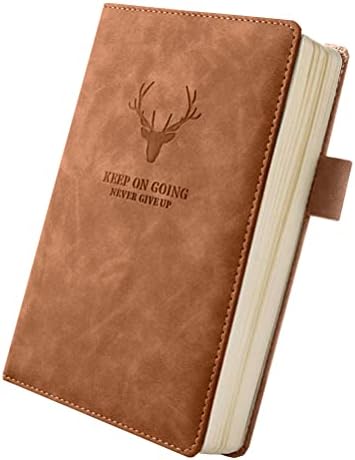 A5 Leather Ruled Notebook Elegant Business Notebook/Notepad, Journal Notebook with Pen Loop, 180 Sheets of Paper Perfect for Office School Home