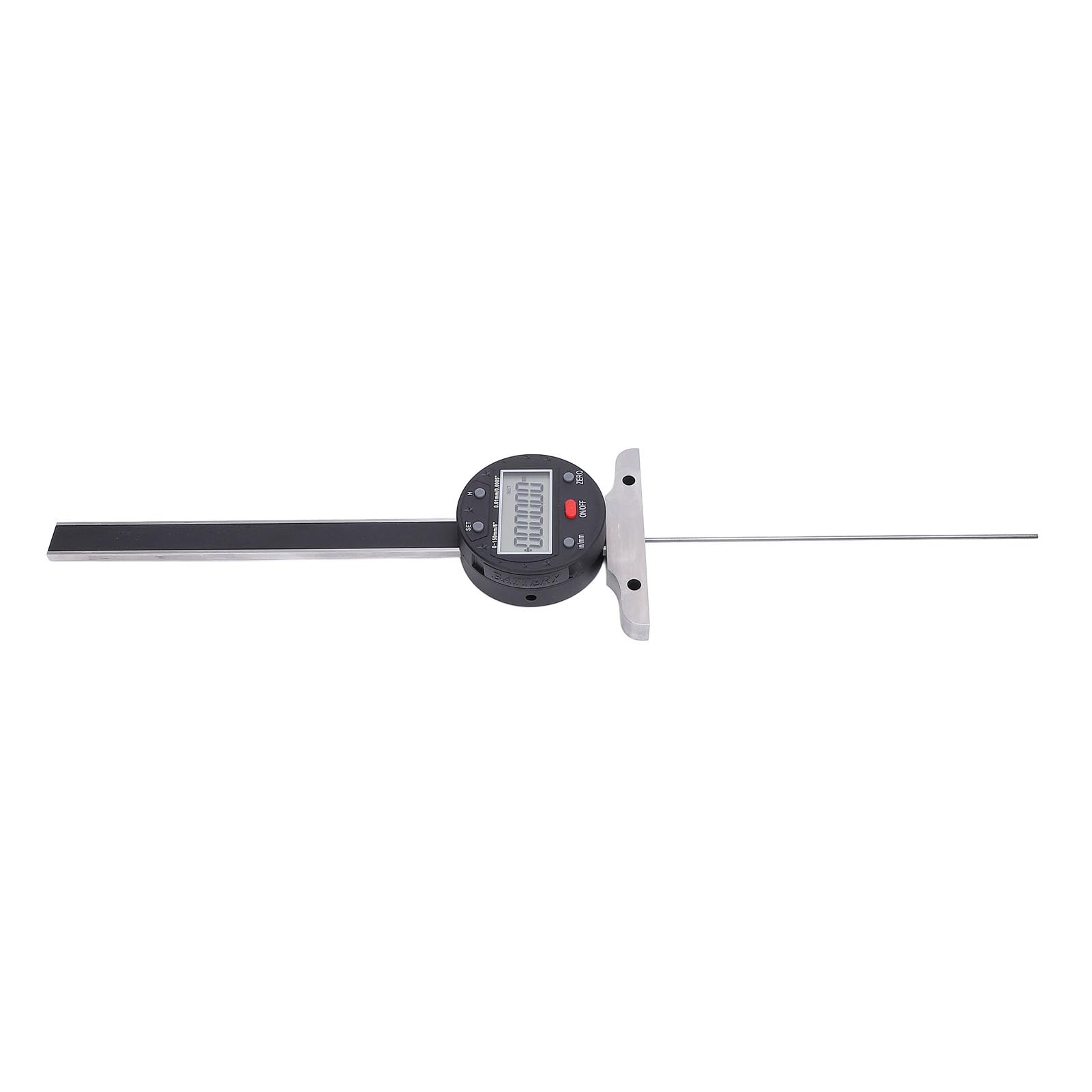 Medidor de Profundidad Digital, Micrómetro Electrónico de Profundidad de Precisión de 0-150 Mm 0,01 Mm, Instrumento de Medición con Transferencia de Datos USB y Pantalla LCD para Uso en