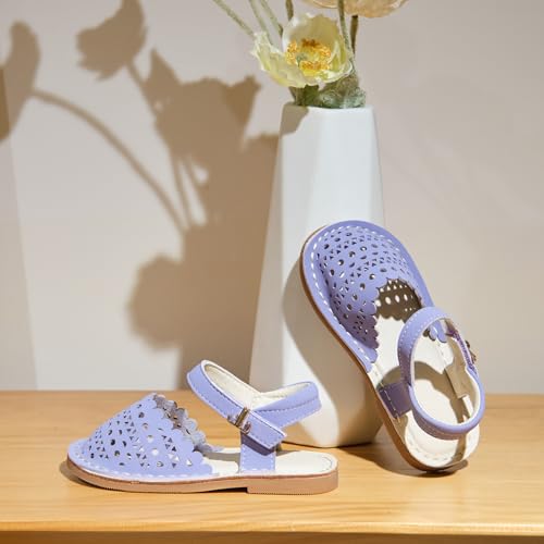 Image of THEE BRON Toddler Girls Espadrilles Sandals Hollow Out Rustic Dress Shoes