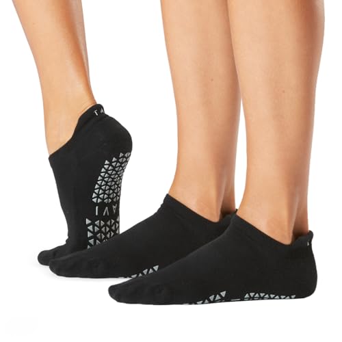 TAVI Womens Savvy Grip Socks Multi-Pack - Non Skid Barre Grips Slipper Socks for Pilates Yoga and Ballet for Women