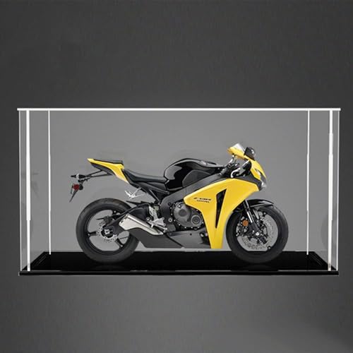 Image of Acrylic Display Case for Collectibles | Dustproof Transparent Showcase Box for Action Figures, Miniatures & Models | Countertop Cube with Protective Film ((13.5x6x10.6 inch; 34x15x27cm))