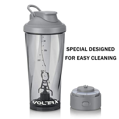 Image of VOLTRX Premium Electric Protein Shaker Bottle, Made with Tritan - BPA Free - 24 oz Vortex Portable Mixer Cup /USB Rechargeable Shaker Cups for Protein Shakes