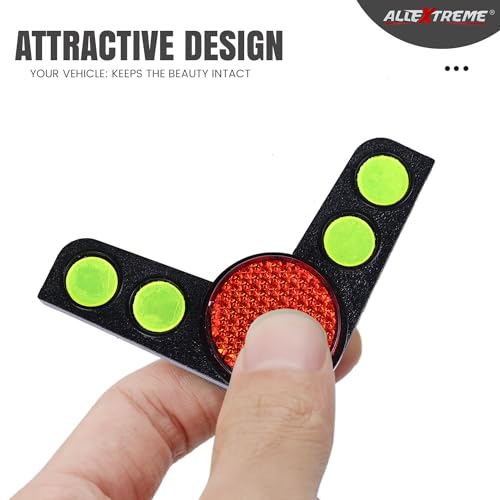 Image of AllExtreme CAS-231 L Design Car Door Corner Guard Anti Scratch Shock-Absorbing Edge Protector with Sticker For All Cars(Set of 4, Multicolour)