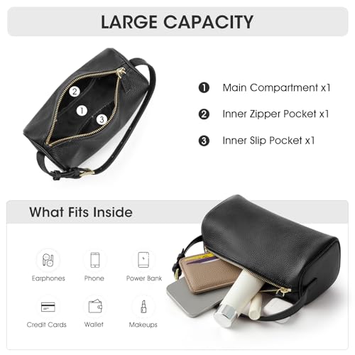 Image of Kattee Leather Crossbody Bags for Women, Crossbody Purses for Women, Small Hobo Bags with Adjustable Strap