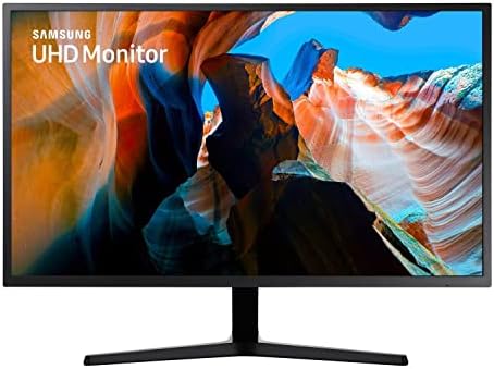 Samsung U32J590UQR - UJ59 Series - LED monitor - 32" (31.5" viewable) - 3840 x 2160 4K @ 60 Hz - VA - 270 cd/m² - 3000:1 - 4 ms - 2xHDMI, DisplayPort - dark grey/blue