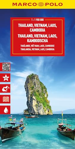 MARCO POLO Reisekarte Thailand, Vietnam 1:1,9 Mio.: Myanmar, Laos, Kambodscha