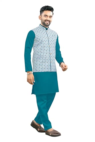 Image of Trustous Traditional Men's Kurta Koti Set (3 PCS SET)