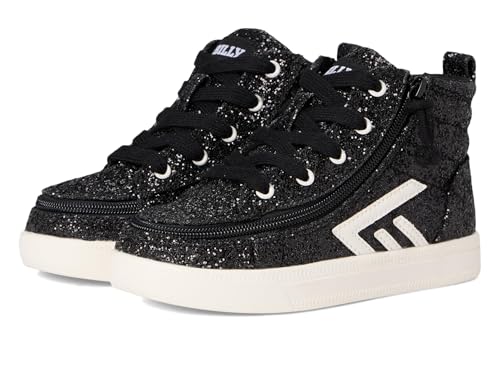 BILLY Footwear Womens Billy CS High Top (Toddler) Black Glitz 8 Medium