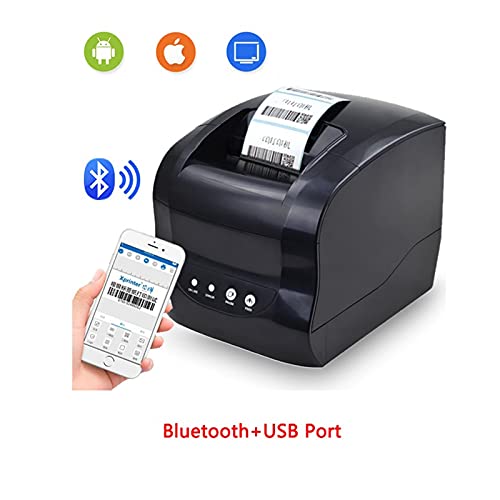 Image of Label Barcode Printer Thermal Receipt Label Printer Support Thermal Adhesive Sticker Paper 20-80mm(365 USB Port)