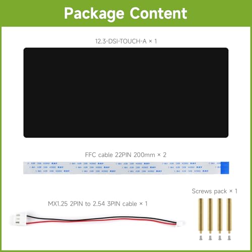 Image of waveshare 12.3inch DSI Capacitive Touch Screen, Compatible with Raspberry Pi 5 / CM5 and RK3576, 720 x 1920, IPS, 10-Point Touch, Optical Bonding Toughened Glass Panel