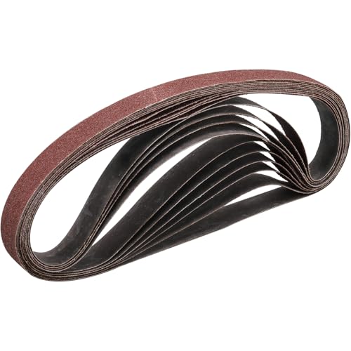 STEBRUAM Sanding Belt 25 x 762 mm,10PCS 40 Grit, 25X762