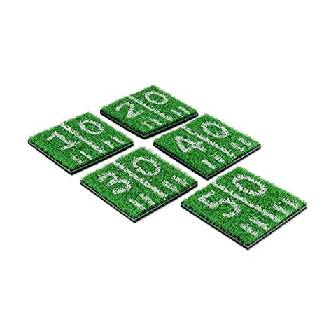 True Zoo Home Turf Coasters, Astro Turf Grass Coasters, Beer Coasters, Football Game, Sports & Outdoors, Football Accessories, Green, Set of 5 Cover