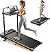 Home 2 in 1 Walking Pad, Laufband für Zuhause mit Steigung, 1-12 km/h Walking Machine, Fernbedienung, 2,5HP Tragbares Laufband,Bis 130kg Belastbar