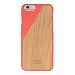 Native Union CLIC Wooden Case for iPhone 6, iPhone 6s - Handcrafted Real Cherry Wood Protective Slim Cover (Coral)