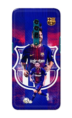 Image of Printed Hard Back Cover Case for Oppo Reno 10x Zoom Back Cover (Famous Football Player) -1111