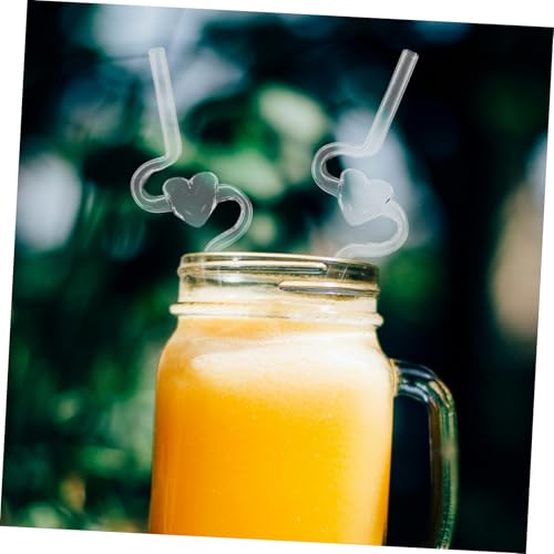 Popotes de vidrio reutilizables para batidos jugos y vasos de cristal GANAZONO 8