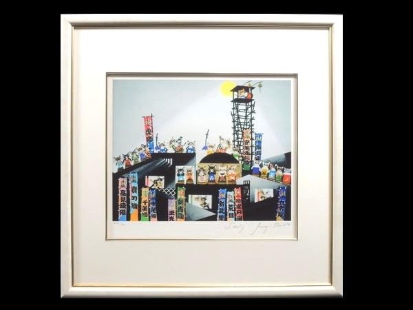 【はやう】藤城清治 2007年 猫のイラスト　相撲 はやう】藤城清治 2007年 猫のイラスト 相撲 はやう様専用】藤城清治