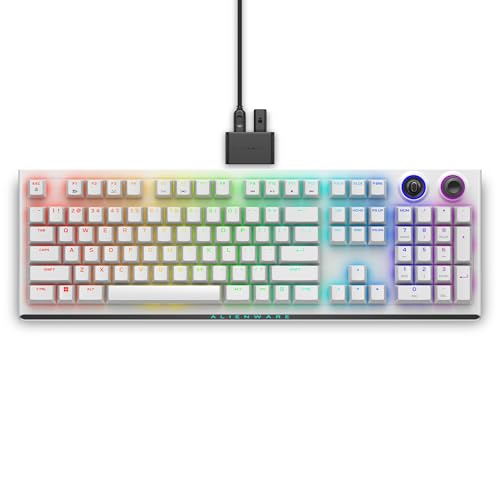 Alienware Tri-Mode kabellose Gaming Tastatur - AW920K (Lunar Light)