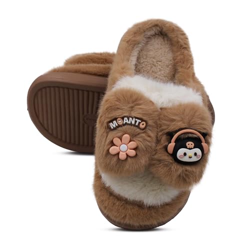 Image of VRITRAZ Women's Comfort Slip On Closed Toe Warm Winter House Clog Indoor Slipper with Cute Print and Degins