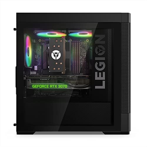 Lenovo Legion T5 Gen 7 – Gaming-PC (Intel Core i7-12700F, 1TB SSD, RAM 16 GB, NVIDIA GeForce RTX 3070-8 GB, ohne Betriebssystem), Schwarz, spanische QWERTY-Tastatur