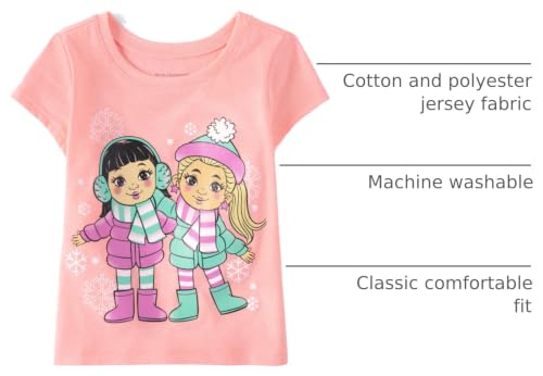 Image of The Children's Place Girls' Basic Short Sleeve Layering Tee
