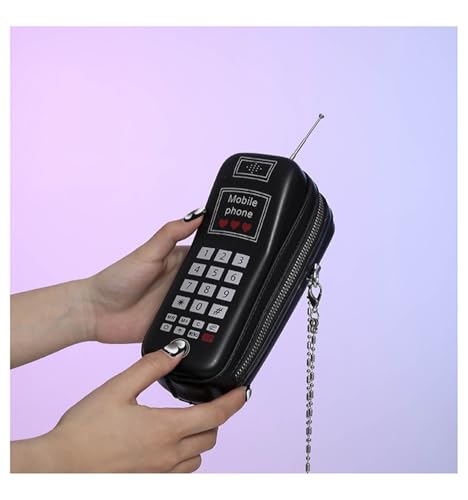 Sister Amy® Vintage-Inspired Retro Mobile Phone Bag – Leather Chain Shoulder Handbag & Personalized Crossbody Purse for Women2