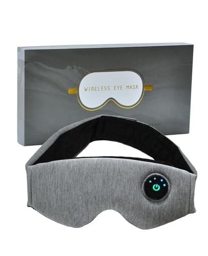 PJYU Mascarilla de ojos calentada para ojos secos, compresa de ojos caliente inalámbrica y tratamiento de ojos oreales