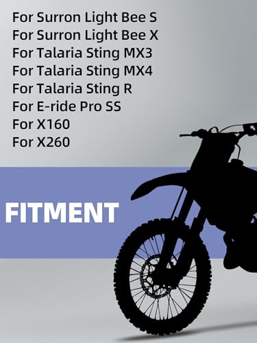 Image of JFG RACING Front Number Plate for Electric Dirt Bike,Universal Plate PP | 4 Straps included,flat decal face,for Ridstar Q20,for Tutti Soleil 01,for Surron LBX,for Talaria Sting MX3 MX4 MX5