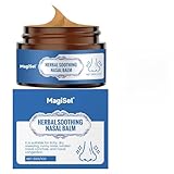 Crema Para El Cuidado Nasal, Extracto De Hierbas Crema Para La Nariz Congestionada, Tarro Hidratante Portátil para Viajes Hombres Mujeres Adultos, Apoyo para el Bienestar Familiar y Personal, 30g