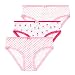 Lucky & Me Lily Little Girls Underwear, Organic Cotton Briefs, Printed Pattern, 3-Pack, 4/5