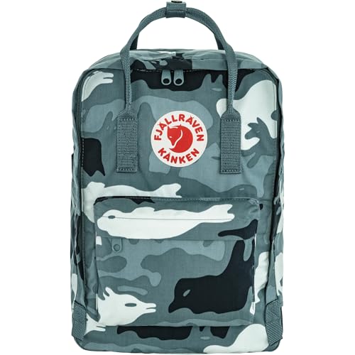 Fjällräven Rucksack Laptoprucksack mit Laptopfach Kånken Graphics Laptop 15 16L Nimbus Blue - Hidden Animals blaugrau