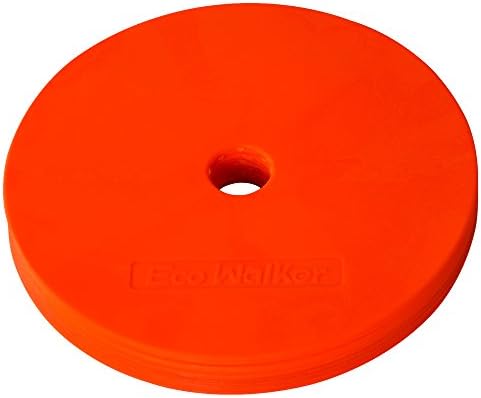Eco Walker Flat Disc Cones Spot Markers Football Basketball Sports Speed Agility Training (Set of 10)