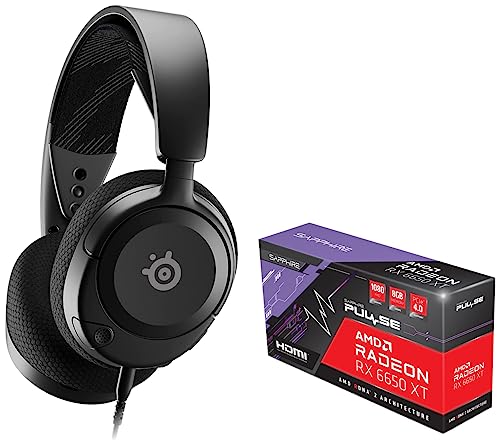 Sapphire Pulse AMD Radeon RX 6650 XT pci_e_x16 Graphic Card with 8 GB GDDR6 & SteelSeries Arctis Nova 1 Bundle | Esports Gaming Bundle | Graphic Card + Gaming Headset