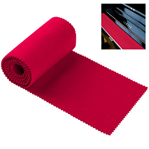 Housse Pour Clavier En Feutre Rouge – 125x15 Cm – Protection Contre La Poussière