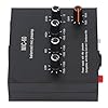 Topiky Mic Preamp 60dB Gain, XLR Microphone Preamp with 48V Power, 3.5mm 6.5mm Input Output Sound Card Adapter, Mini Audio Mixer for Dynamic Condenser Mic Home Recording Karaoke #3