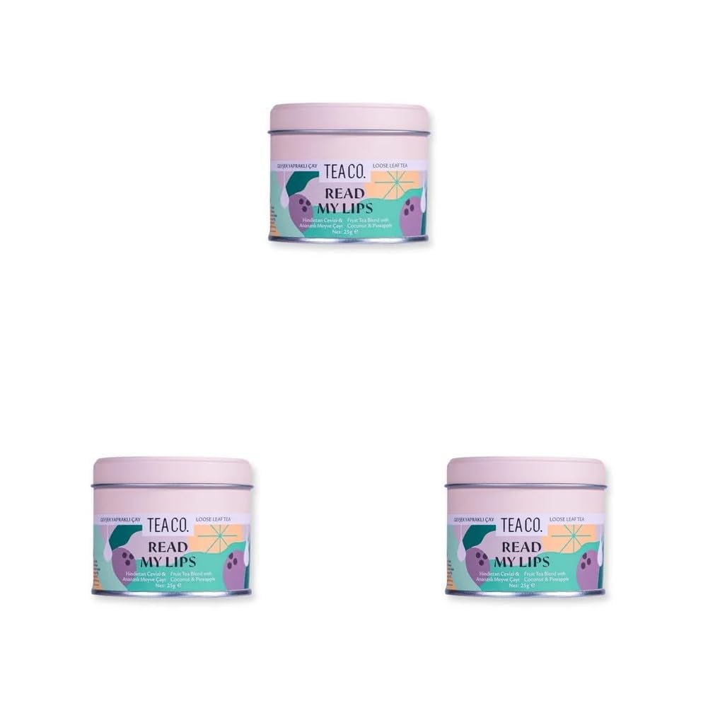 TEA CO. Read My Lips Orman Meyveli Poşet Çay, Metal Kutu 25 g (3 paketi)