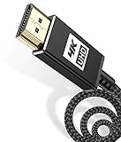 【Cable HDMI 4K Ultra HD】(Cable HDMI 4K@60Hz o 3840x2160p, 4 veces mayor que 1080p, cable HDMI 4K de ultra alta definición, profundidad de color de 48 bits/px) Este cable HDMI admite una velocidad de actualización de hasta 60 cuadros por segundo, resolución 4K, Transmisión de video HDR sin pérdida, ARC, Ethernet y 3D. Este cable HDMI 4K se ha utilizado ampliamente en sistemas de cine en casa, canales de televisión, salas de conferencias, interacción con juegos, etc.