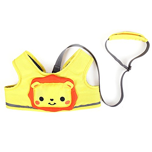 Zicac Toddler Safety Harness Baby Child Safety Walkers (Yellow)