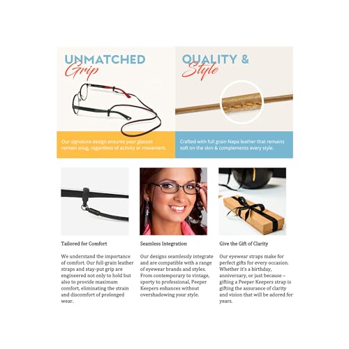 Image of Eyeglass Retainer, Leather Sunglass Unisex Holder