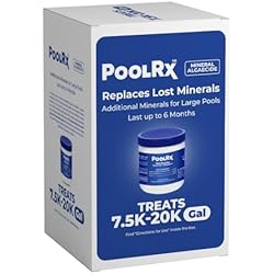 Pool RX 102001 6 Month Swimming Pool Algaecide Replacement, 8 oz, Blue