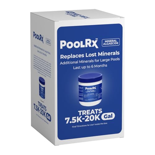 Pool RX 102001 6 Month Swimming Pool Algaecide Replacement, 8 oz, Blue