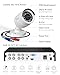 Loocam Home Security Camera System, 1080p H.265+ DVR with 1TB HDD, AI Human Vehicle Detection Wired Surveillance Camera, Security Camera for Home Indoor Outdoor, CCTV Camera APP Remote