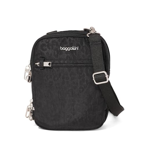 Image of Baggallini Securtex Anti-theft Mini Everything Crossbody Bag, 6.3 inchx8.25 inch Rfid, Locking Zippers & Cut-resistant Strap