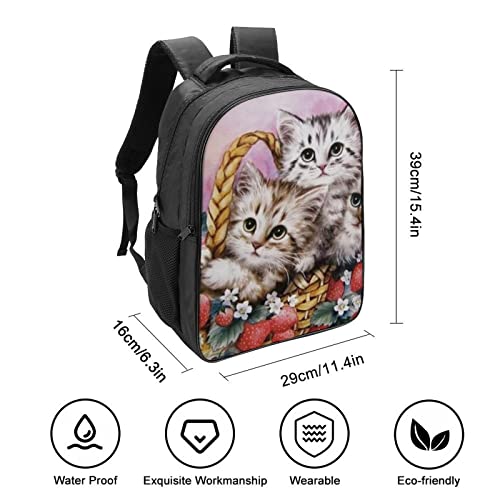 Travel backpack daypacks enfant chat 3D imperméable - 2