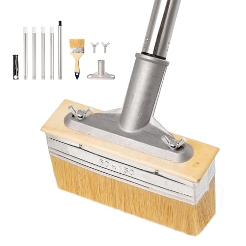 6 Decking Paint Brush with Long Handle Deck Stain Applicator