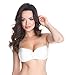 Selente My Secret Reggiseno Invisibile Adesivo/Coppe in Silicone Push-up per Abiti scollati, Coppe A-E, Bianco Laccetto, B