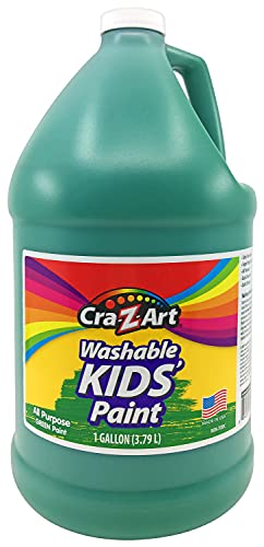 Cra-Z-Art Kids Washable Tempera Poster Paint Non-Toxic Art Supplies - Green - 1 Gallon
