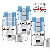 3 Pack Argentina Flag Face Paint Stick, Blue White Blue Body Paint Sticks for Soccer Fans with 2 pcs Stickers, Hypoallergenic & Washable Face Painting Sticks for Football Fans, Sports Cheering & Party